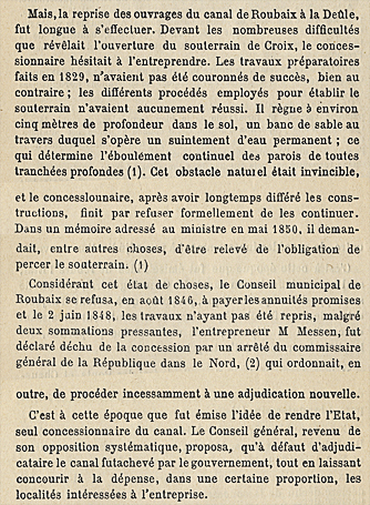 <b><i>Le canal de Roubaix : notice historique.</b></i><br/>Document tapuscrit (Médiathèque municipale de Roubaix)